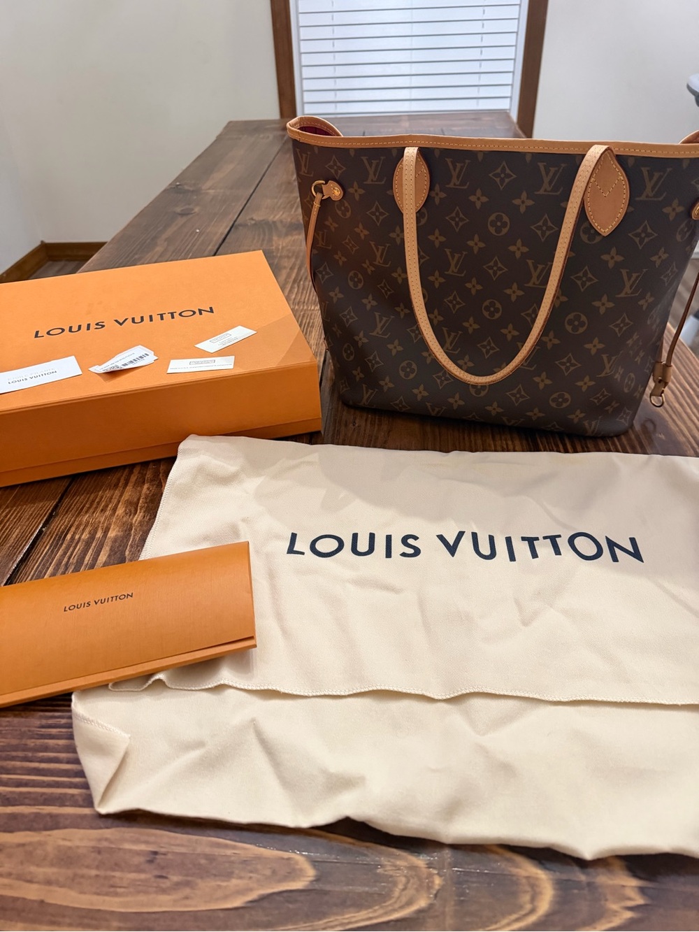 Louis Vuitton Monogram Canvas Tote in Brown and Tan
